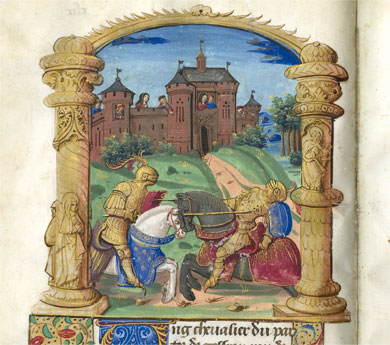 Nicolas de HOUSSEMAINE, Geste des premiers comtes de Dammartin, manuscrit enluminé, Paris, vers 1500.